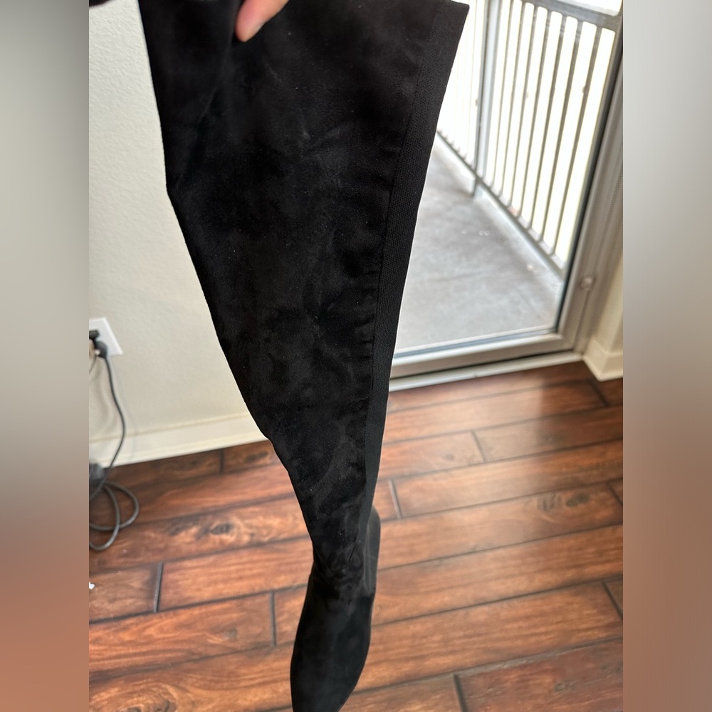 Steve Madden Every black 6.5 suede over the knee boots